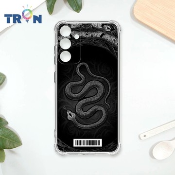 TRON 三星 A54 黑白蛇圖騰 四角防摔載具殼 軟殼 手機殼