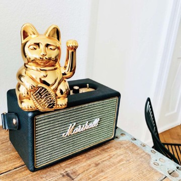 正義的化身【DONKEY PRODUCTS】Maneki - Neko 幸運繽紛招財貓 - 金 開店 祝賀 居家 擺設 財富 好友 生日禮 生日快樂