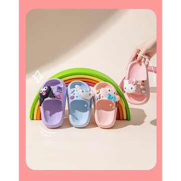 mori🎀mori【現貨當天出貨】兒童涼拖鞋 室內家居鞋 美樂蒂 凱蒂貓 庫洛米 卡通可愛 新款 防滑 四季可穿
