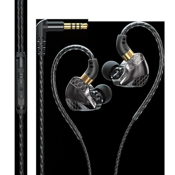 2024年高音質掛入耳式HiFi有線耳機電腦游戲電競音樂耳塞接口發燒