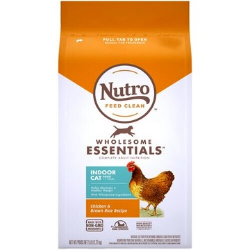 Nutro Wholesome Essentials Indoor Adult Dry Cat Food Chicken & Brown Rice 5 lbs