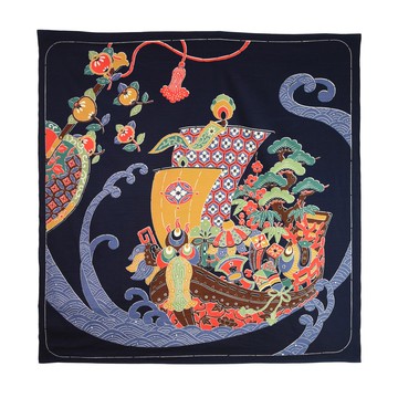 宮井  日本製寶船風呂敷方巾