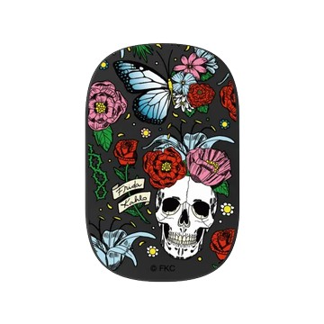 固架 MAX- MagSafe 兼容 黑 - Frida Kahlo - 花骨骷顱頭