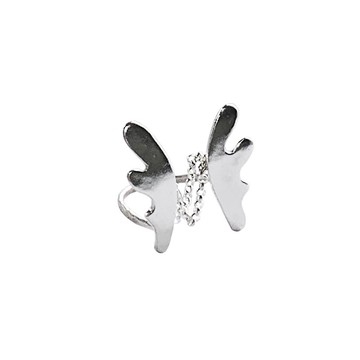 純銀鹿角造型 縷空設計 獨特戒指