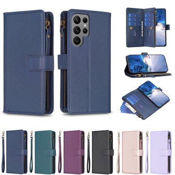 拉鏈收納皮套 適用 三星 Galaxy S25 S24 Ultra S25+ S24+ 手機殼 前扣多卡槽 插卡掀蓋皮套