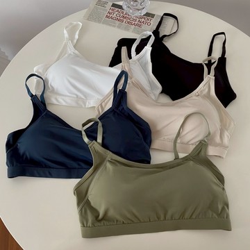 【太妮絲R231】現貨 冰絲 夏季 内衣 固定杯 排扣 美背 防走光 内搭 小胸 小可愛 平