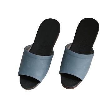 [家速配]經典室內皮拖鞋-藍26~28