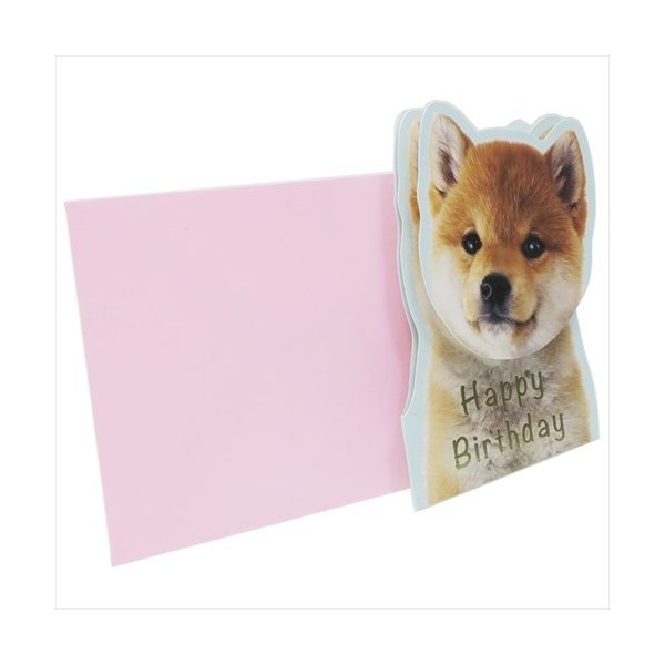 グリーティングカード いぬねこ 顔がゆらゆら揺れるバースデーカード 柴犬 誕生日おめでとう かわいい 通販 Lineポイント最大0 5 Get Lineショッピング