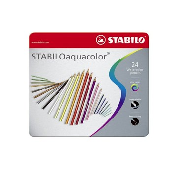 【德國天鵝STABILO】CarbOthello 奧賽樂水性粉彩筆 暈染 疊色 乾濕兩用(ST1436)鐵盒60色