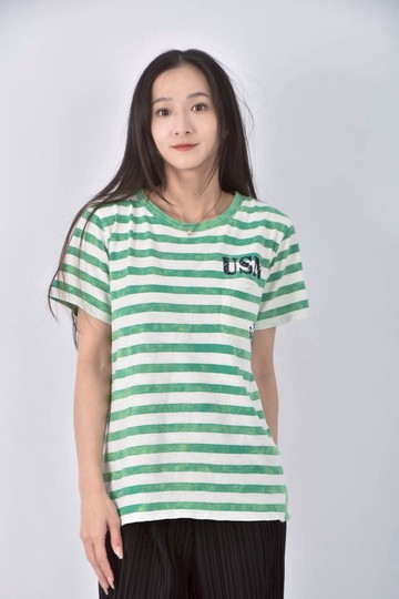 (F) original garment運動棉質純棉綠色短袖上衣