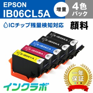 送料無料 エプソン EPSON 互換インク IB06CL5A 4色パック(顔料)×5セット プリンターインク メガネ