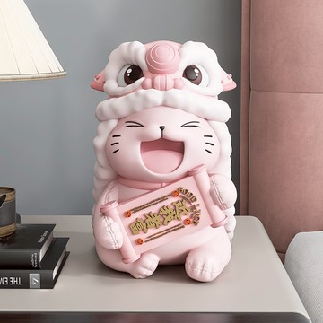 🔜 快速出貨 🔜『LINE禮物獨家』【招財貓的家】10寸舞獅近我者富潮流招財貓 生日禮物 開業禮物 開運 招財 喬遷禮物 交換禮物＃CAT05602