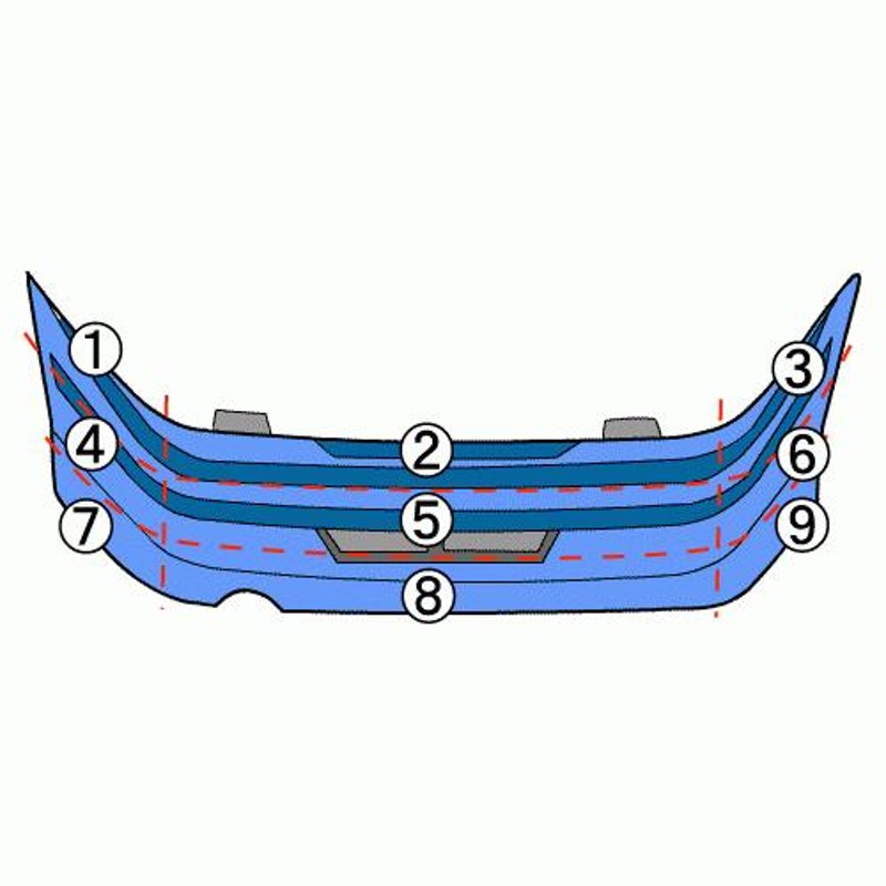 カローラルミオン DBA-ZRE152N RバンパーASSY 9AF ダークバイオレットマイカ(M) 52159-12B00-K0 |  LINEショッピング