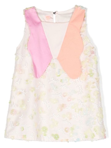 WAUW CAPOW by BANGBANG - Lucy floral-embroidered dress - kids - Cotton/Polyester/Cotton - 6 yrs - Pink