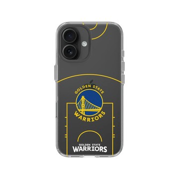 iPhone 16 Clear Case（相機按鈕） 透明 - NBA - 球場系列-金州勇士 Golden State Warriors - Court