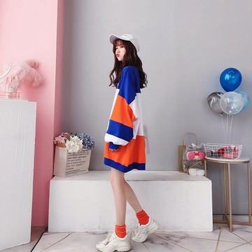 中長款顯瘦衛衣女新款初秋韓版寬松超火cec外套ins潮大碼上衣