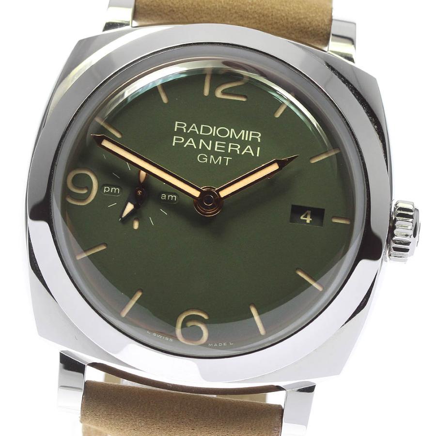 ☆良品☆箱・保証書付き【PANERAI】パネライ ラジオミール GMT デイト ...