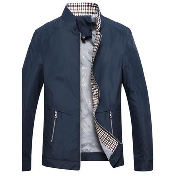 Standing Collar Business Slim Fit Jacket  立領商務修身夾克男