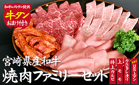 宮崎県産和牛焼肉ファミリーセット