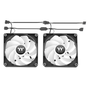 thermaltake 曜越 CT120 ARGB 反轉 模組化線材設計 2個  CL-F173-PL12SW-A  黑色  1組