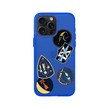 iPhone 15 Pro Max Clear 激光藍 - NASA - 太空人任務徽章