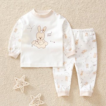 寶寶內衣套裝純棉秋冬男女兒童秋衣秋褲小孩棉毛衫嬰幼兒全棉睡衣