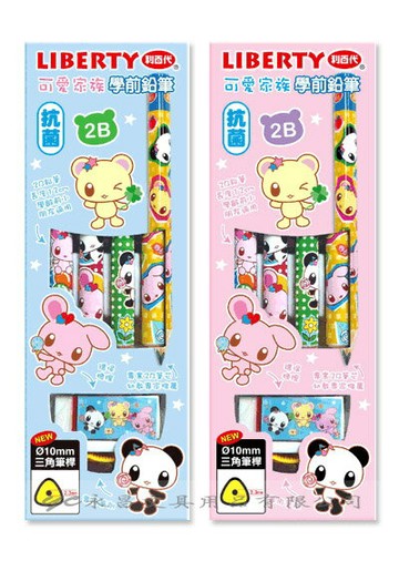 利百代 可愛家族2B學前塗頭 CB-206 鉛筆 4支/盒(混裝) (顏色隨機出貨)【APP滿額下單10%點數(單一帳號最高1500點)】8/31止