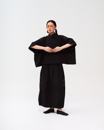 女裝：幸運籤餅上衣 (黑芝麻)