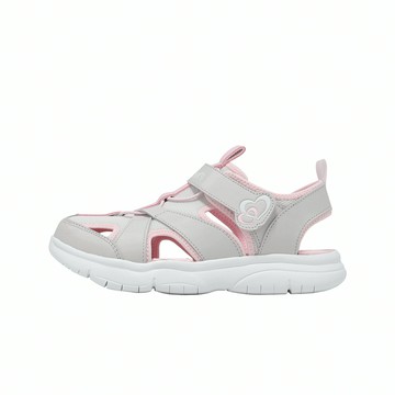 Skechers 涼拖鞋 Flex Splash 中大童 小朋友 灰 粉紅 魔鬼氈 漁夫涼鞋 303274LGYLP