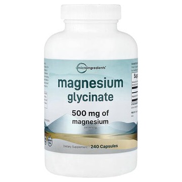 Micro Ingredients, 甘氨酸鎂膠囊，240 粒（每粒 166 毫克）