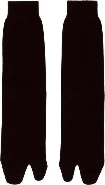 Maison Margiela 黑色 Tabi 短筒袜