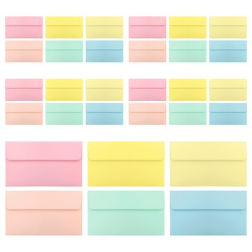 2Youngdesign 彩色信封袋 Set 30個 卡片、明信片 表達心意  顏色隨機