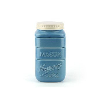 媽媽不怕量錯【BARBUZZO】Mason Stack Measuring Cups (Blue) 梅森量杯 廚房好物 烹飪料理 創意造型 量杯 料理好幫手 生日禮