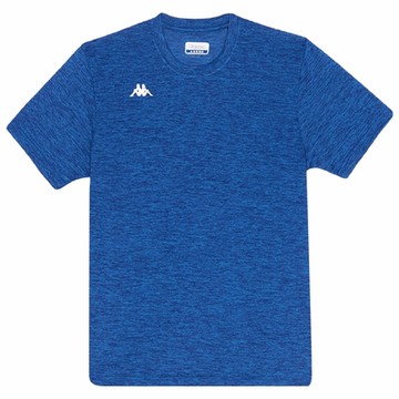 KAPPA 義大利 時尚舒適中性短袖圓領衫 義大利藍 361D6FWX7F 台灣製