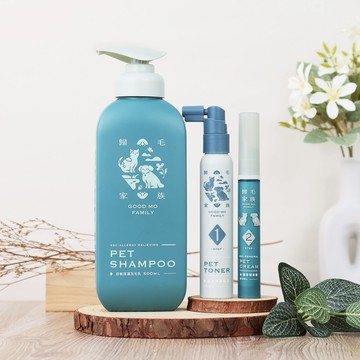 【歸毛家族】寵物肌膚救星－舒敏保濕洗毛乳500ml＋護膚噴液＋精萃營養霜（修護霜）組合