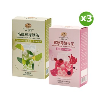 【曼寧】機能+ 即萃冰茶系列(口味任選)x3盒