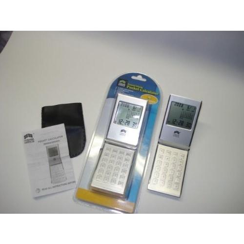 Corner Office Travel Alarm Clock Pocket Calculator