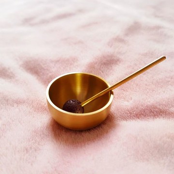 免運 可開票 香爐 香薰爐 油燈 佛具 迷你型小頌缽 黃銅佛音缽瑜伽冥想缽體 空鏡缽