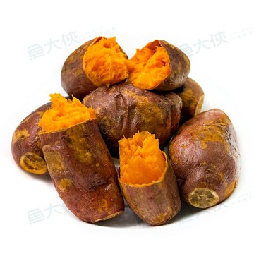 台灣小農-66號紅心地瓜(1kg/包)#紅肉地瓜-2J4B【魚大俠】AR341