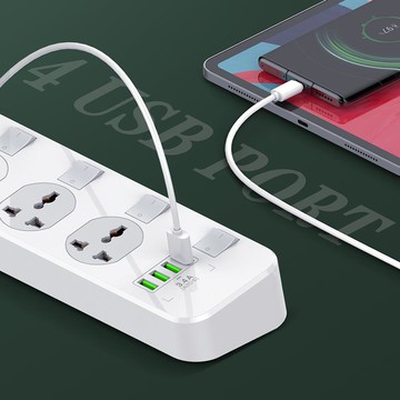 【台灣公司 可打統編】LDNIO力德諾美規拖板插座大功率插排插USB插孔多插位轉換插頭快充