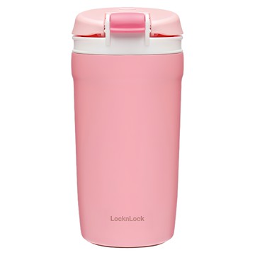 LocknLock 樂扣樂扣 繽紛316不鏽鋼兩用保溫杯  清新粉  430ml  1個