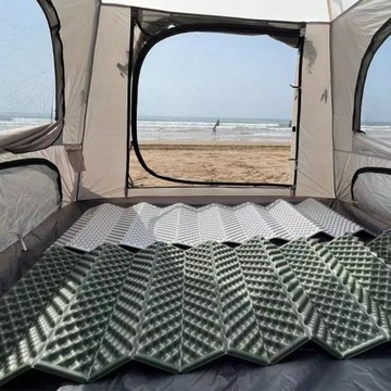 蛋巢墊午睡折疊墊加厚鋁膜野營蛋槽便攜隔潮單人野餐摩旅