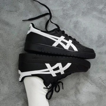 ASICS 休閒鞋 JAPAN S 黑白 皮革 情侶 復古鞋 男女 1203A033001