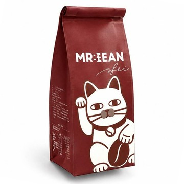 MR.BEAN&AFEI 豆豆先生與他的阿肥 濃郁深焙義式豆咖啡豆一磅  咖啡豆(無研磨)  450g  1包