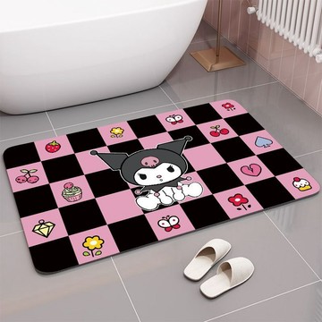 地墊🎀 卡通少女可愛浴室地面硅藻泥吸水速干防滑地墊廁所衛生間洗手臺墊
