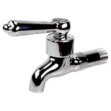 Elephant Waters 沐象 圓柄一字陶瓷長栓 水龍頭 金屬光澤 經典手柄  9 x 11cm  1個