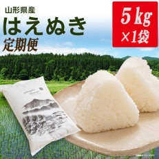 山形県産はえぬき精米5kg×1袋全6回