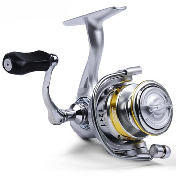 【TTFF】金紋銀色路亞紡車輪 遠投路亞漁線輪 超輕便小輪子 5.2:1速比海釣磯釣魚輪漁具現貨批發