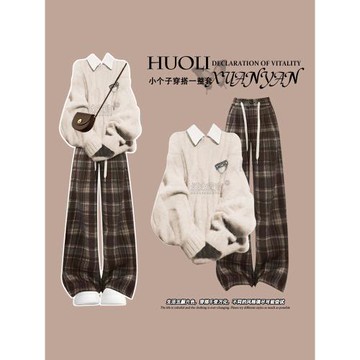 奶fufu韓系慵懶風學院風毛衣冬裝女款2025新款小個子超好看針織衫