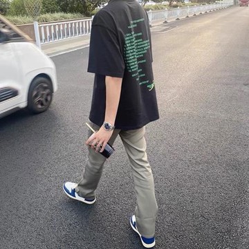 自主百搭kenijima休閑沙色西褲